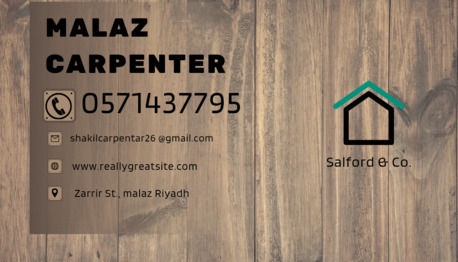 Al Malaz, Job Seekers, Carpenter Malaz.  Al Malaz Expert Carpenter In Riyadh