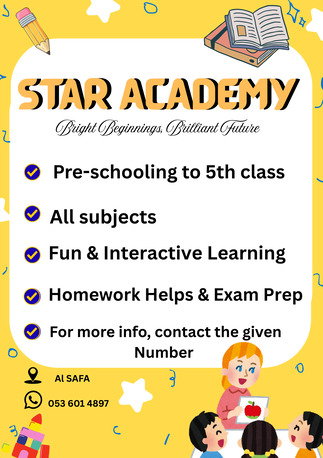 Al Safa, Lessons Offered, Expert Tuition For Pre-Kindergarten To Grade 5 &ndash; Al Safa