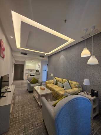 Shaab, Apartments/Houses, KWD 450/month,  Furnished,  1 BR,  For Rent, A Spacious One-bedroom Apartment With A Sea View In Salmiya - Shaab - Al Khalid.