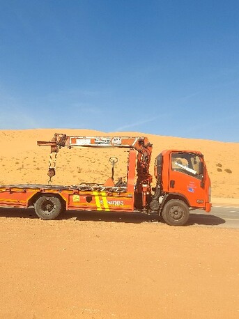 Riyadh, Automotive, سطحه ونش كرين للايجار Flatbed Crane For Rent Towing Service