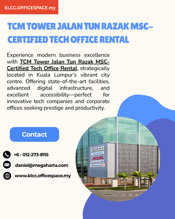 Kuala Lumpur, Real Estate, Premium Office Space For Rent At TCM Tower, Jalan Tun Razak &ndash; KL City Centre