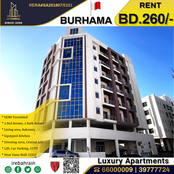 Sanabis, Apartments/Houses, BHD 260/month,  Furnished,  2 BR,  Modern 2-Bedroom Luxury Apartment For Rent In Burhama