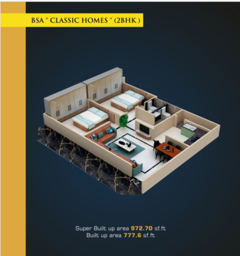 Dubai, Real Estate For Sale, AED 5500000,  2 BR,  972 Sq. Feet,  Flat For Sale @ Akber Hills , Attapur ,Hyderabad .