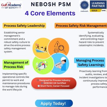Sharjah, Lessons Offered, Become A NEBOSH PSM Expert With Gulf Academy Safety