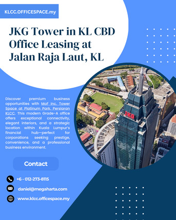 Kuala Lumpur, Real Estate, Modern Office Leasing At JKG Tower, Jalan Raja Laut &ndash; Kuala Lumpur CBD