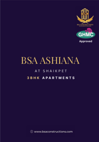 Kuwait City, Real Estate For Sale, KWD 11000000,  3 BR,  1500 Sq. Feet,  3 Bhk Flats For Sale @ Shaikpet , Hyderabad.