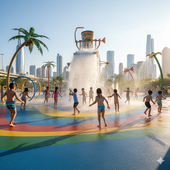Muscat, Business, Interactive Water Playground & Splash Equipment Supplier In Oman | Daxin Texel