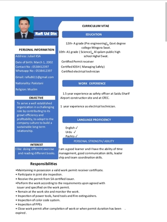 Jubail, Job Seekers, For Permit Receiver Job