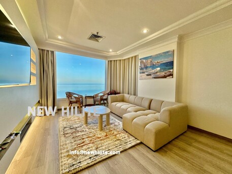 Kuwait City, Apartments/Houses, KWD 700/month,  2 BR,  Furnished 2-Bedroom Seaview Apartment For Rent In Fintas