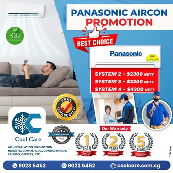 Singapore, Air Conditioning, Panasonic Aircon Promotion