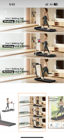 Azizia, Sporting Goods, SAR 350,  Threadmill Brand New With Box