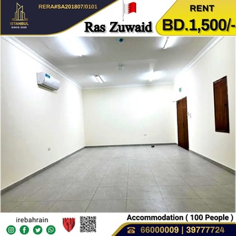 Asker, Staff Accomodation, BHD 1500,  Labour Accommodation ( 80 Peoples ) For Rent In Ras Zuwaid