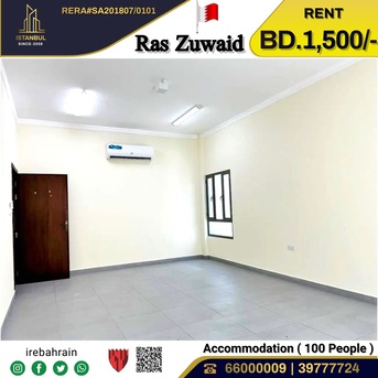 Asker, Staff Accomodation, BHD 1500,  Labour Accommodation ( 80 Peoples ) For Rent In Ras Zuwaid
