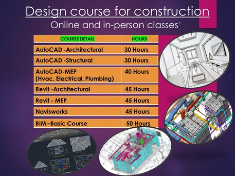 Riffa, Education, Auto Cad, Revit, BIM 3D Modeling, Interior Design Course