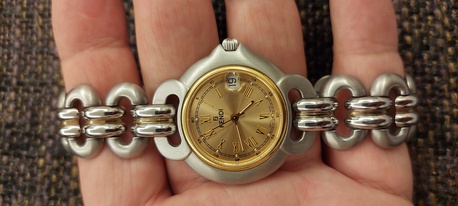 Riyadh, Jewelry, SAR 1450,  Fendi Watch Gold And Steel For Men Or Ladies Original Swiss Made