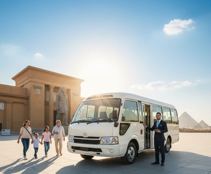 Cairo, Automotive, إيجار ميني باص تويوتا كوستر 24 راكباً لزيارة 