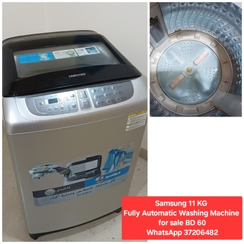 Manama, Appliances, BHD 60,  ✅️ Samsung 11 KG Washing Machine For Sale In Good Condition With Delivery