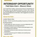 Field Sales Intern - Muscat (Oman)
