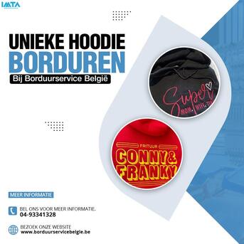 Brussels, Clothing & Accessories, Unieke Hoodie Borduren Bij Borduurservice Belgi&euml;
