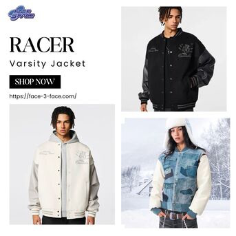 Tokyo, Clothing & Accessories, JPY 29,  Shop Racer Varsity Jacket &ndash; Bold Streetwear By Face-3-Face