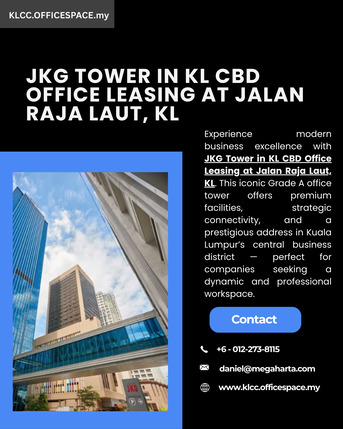 Kuala Lumpur, Real Estate, JKG Tower In KL CBD Office Leasing At Jalan Raja Laut, KL