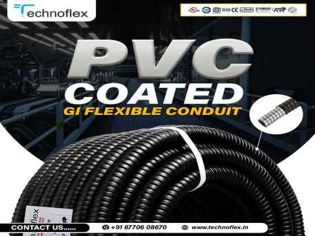Kuwait City, Electrical & Plumbing, PVC Coated GI Flexible Conduit &ndash; Extra Safety, Anti-Corrosion Protection By Technoflex ⚙️