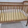 SAR 150,  Baby Crib With Imported Mattress - Juniors Brand - Wood Finish