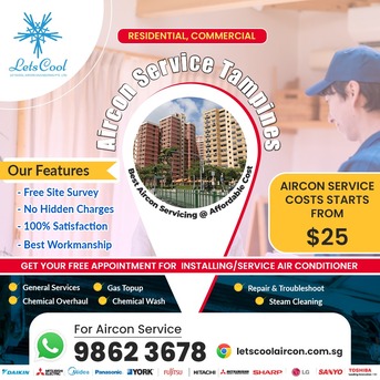 Singapore, Air Conditioners, SGD 25,  Aircon Service In Tampines