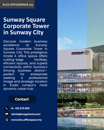 Kuala Lumpur, Real Estate, Premium Office For Rent At Sunway Square Corporate Tower, Sunway City