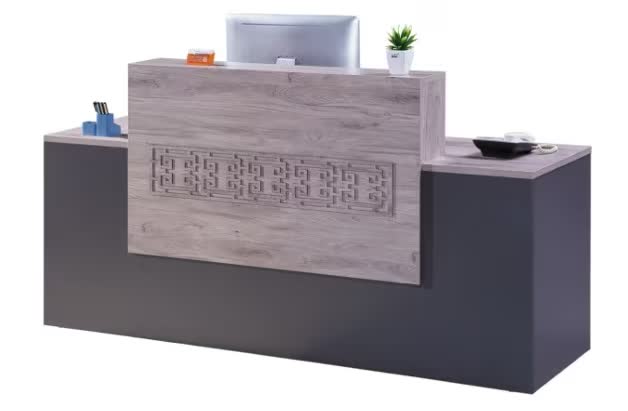 Doha, Furniture, QAR 1495,  Reception Counter WHT-40026R