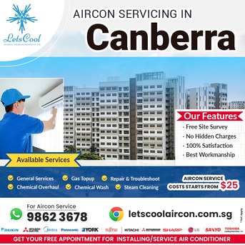 Singapore, Air Conditioners, SGD 25,  Aircon Service In Canberra