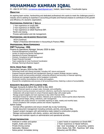 Jeddah, Job Seekers, Accountant - Looking For A Job To Empowering Your Financial Journey