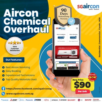 Singapore, Air Conditioners, SGD 90,  Aircon Chemical Overhaul