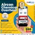 SGD 90,  Aircon Chemical Overhaul