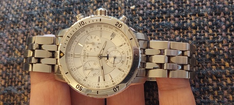 Riyadh, Jewelry, SAR 1390,  Tissot Chronograph Watch Big Dial 42mm For Men Original Swiss Made