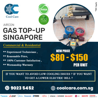 Singapore, Air Conditioning, Aircon Gas TopUp