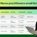 Looking For Nurse Practitioner Contacts? Get Premium Nurse Practitioners Email List!