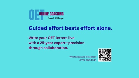 Riyadh, Lessons Offered, OET Writing: From Confusion To Clarity &mdash; Discover The Live Way To Master OET Writing