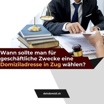 Zurich, Financial, Wann Sollte Man F?r Gesch?ftliche Zwecke Eine Domiziladresse In Zug W?hlen?