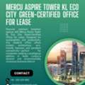 Mercu Aspire Tower KL Eco City Green-Certified Office For Lease