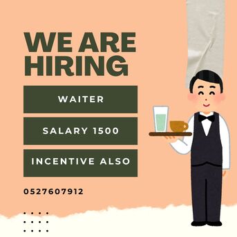 Sharjah, Jobs, Waiter