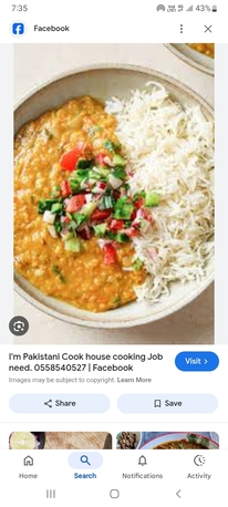 Dubai, Job Seekers, Office Boy Cook Mess Cook Company Mess Cook  Villa Cook House Cook