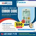 SGD 50,  Daikin Aircon Error Code