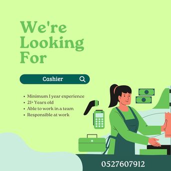 Sharjah, Jobs, Cashier