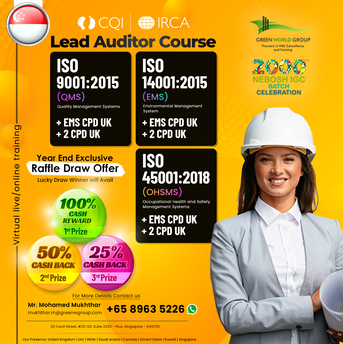 Singapore, Lessons Offered, ISO Lead Auditor Courses In Singapore