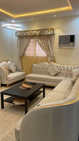 Al Rimal, Furniture, SAR 1800,  Complete Sofa Set - Rarely Used And LG Refrigerator (Double Door)