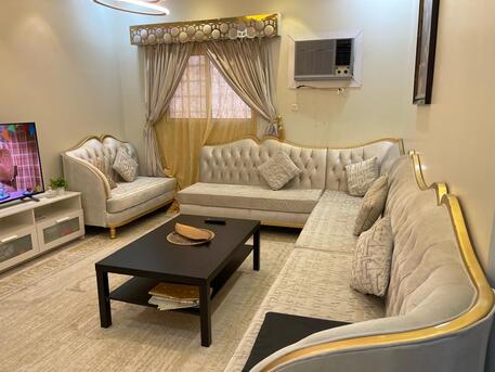 Al Rimal, Furniture, SAR 1800,  Complete Sofa Set - Rarely Used And LG Refrigerator (Double Door)