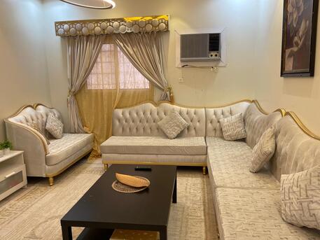 Al Rimal, Furniture, SAR 1800,  Complete Sofa Set - Rarely Used And LG Refrigerator (Double Door)