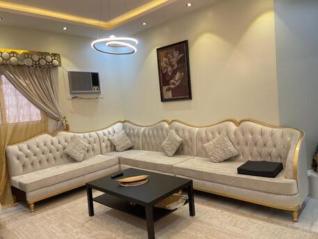 Al Rimal, Furniture, SAR 1800,  Complete Sofa Set - Rarely Used And LG Refrigerator (Double Door)