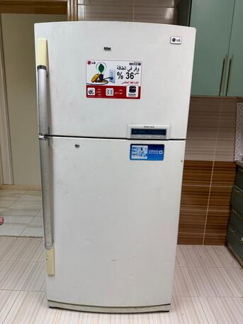Al Rimal, Furniture, SAR 1800,  Complete Sofa Set - Rarely Used And LG Refrigerator (Double Door)